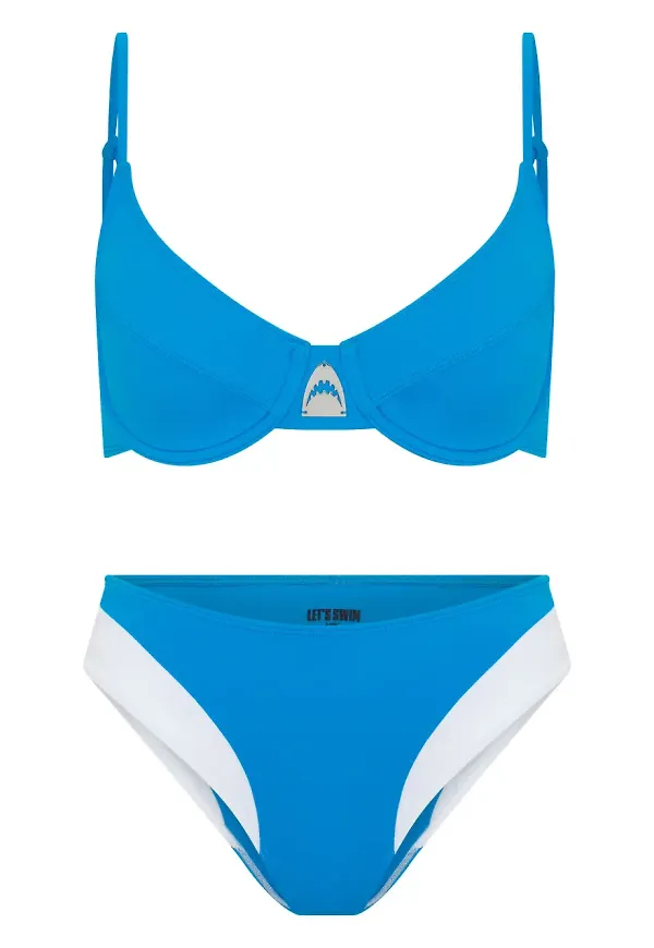 Let's Swim Hipster bikinitrosor - Blå
