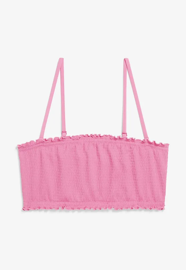 Lettuce edge bikini top - Pink