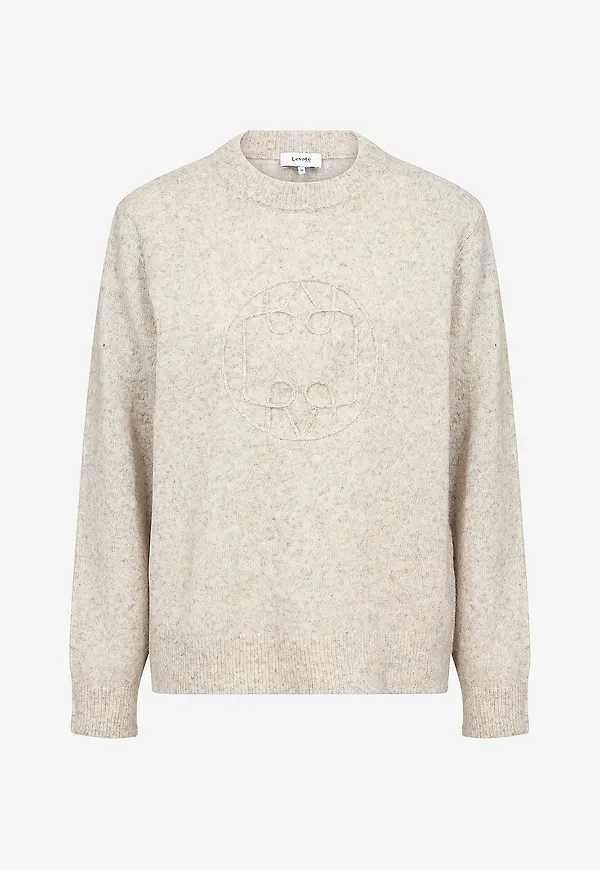 Levete Room - Tröja Lr-Tashie 1 - Beige