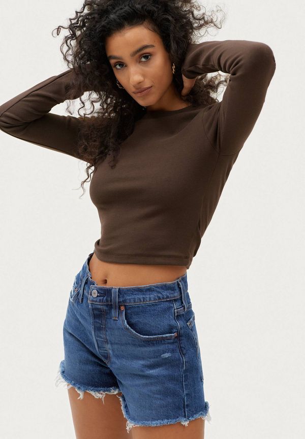 Levi's - Jeansshorts 501 High Rise Shorts - Blå