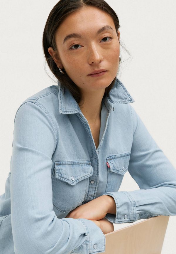 Levi's - Jeansskjorta Essential Western Going Steady - Blå