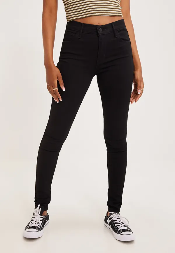 Levi's - Skinny - 720 Hirise Super Skinny Black - Jeans - Skinny jeans