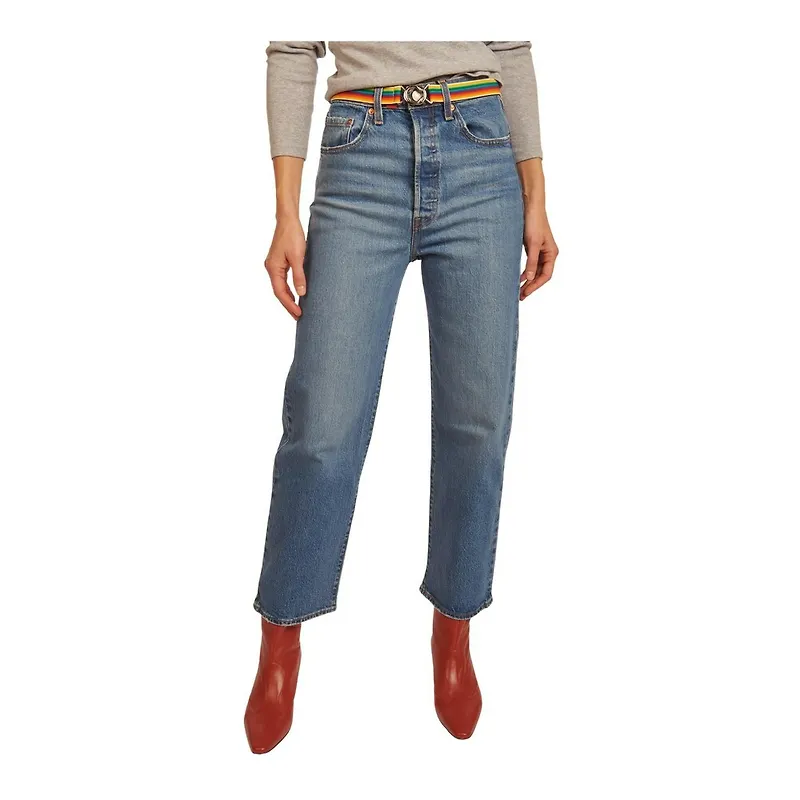 Levi's - Straight - Blå - Dam - Storlek: W24,W29