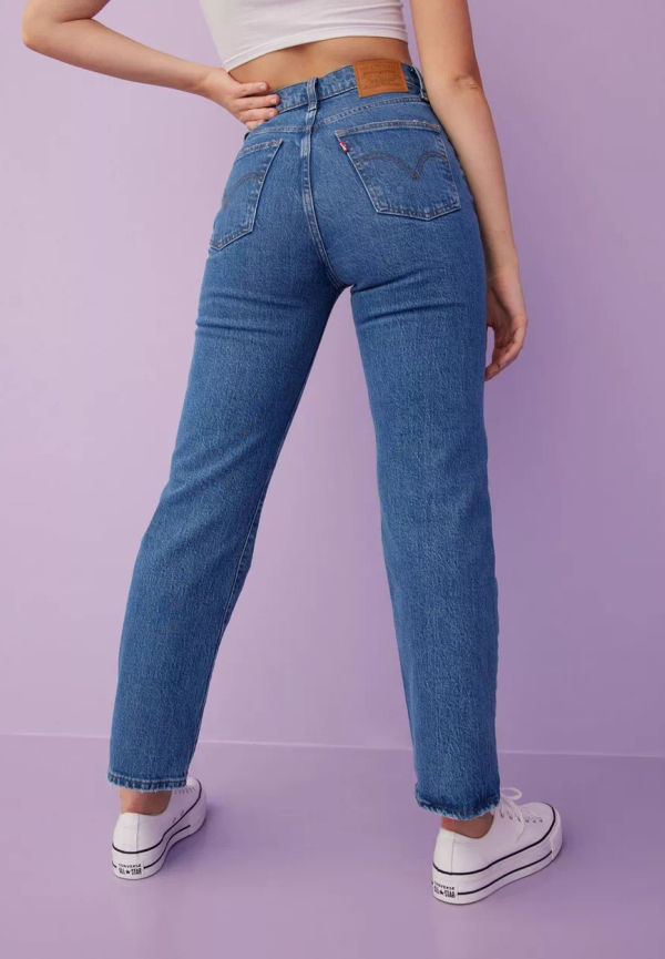 Levi's - Straight jeans - Indigo - Ribcage Straight Ankle Jazz Ji - Jeans