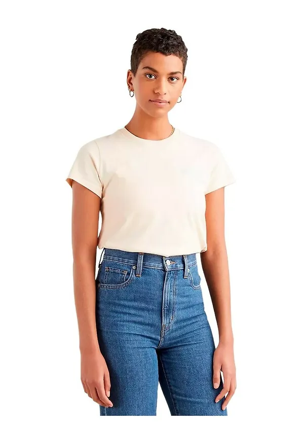 Levi's - T-shirts - Beige - Dam - Storlek: S,2Xs
