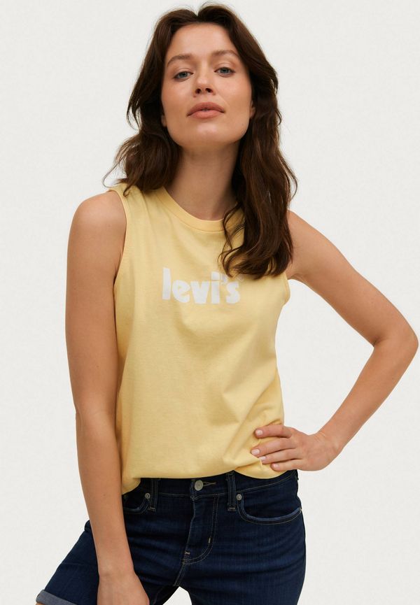 Levi's - Topp Graphic Band Tank Batwing Band - Beige