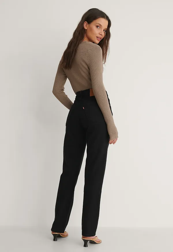 Levi's 501 Croppade Jeans - Black