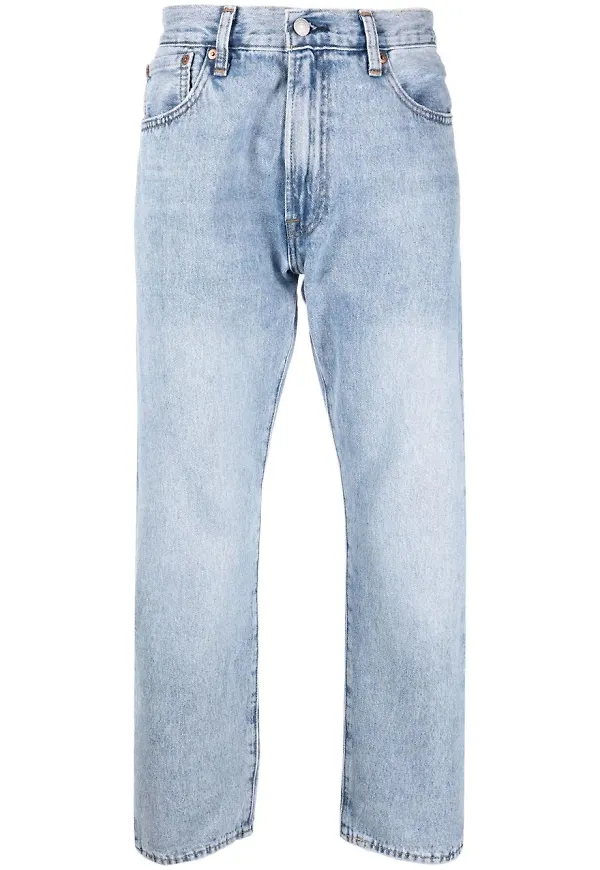 Levi's 551Z croppade straight-jeans - Blå