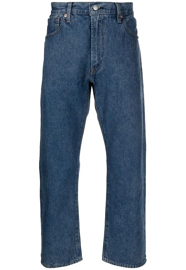 Levi's 551Z croppade straight-jeans - Blå