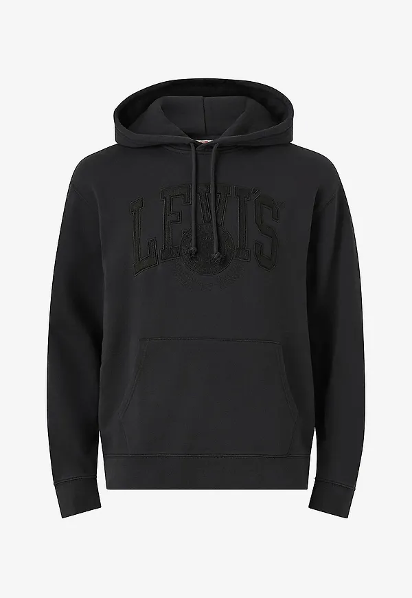 Levi's - Huvtröja Relaxed Graphic Hoodie - Svart
