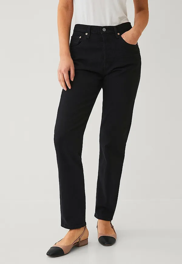 Levi's - Jeans 501 Crop - Svart