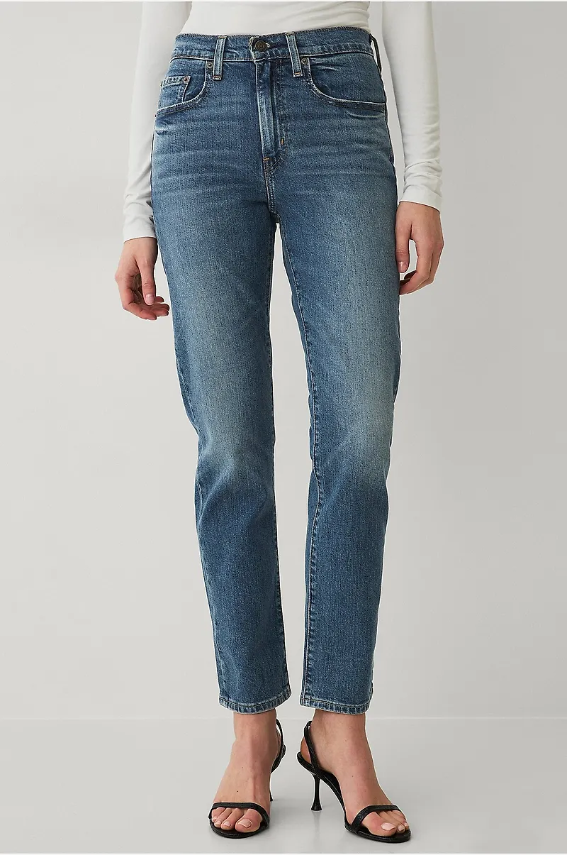 Levi's - Jeans 724 High Rise Straight - Blå