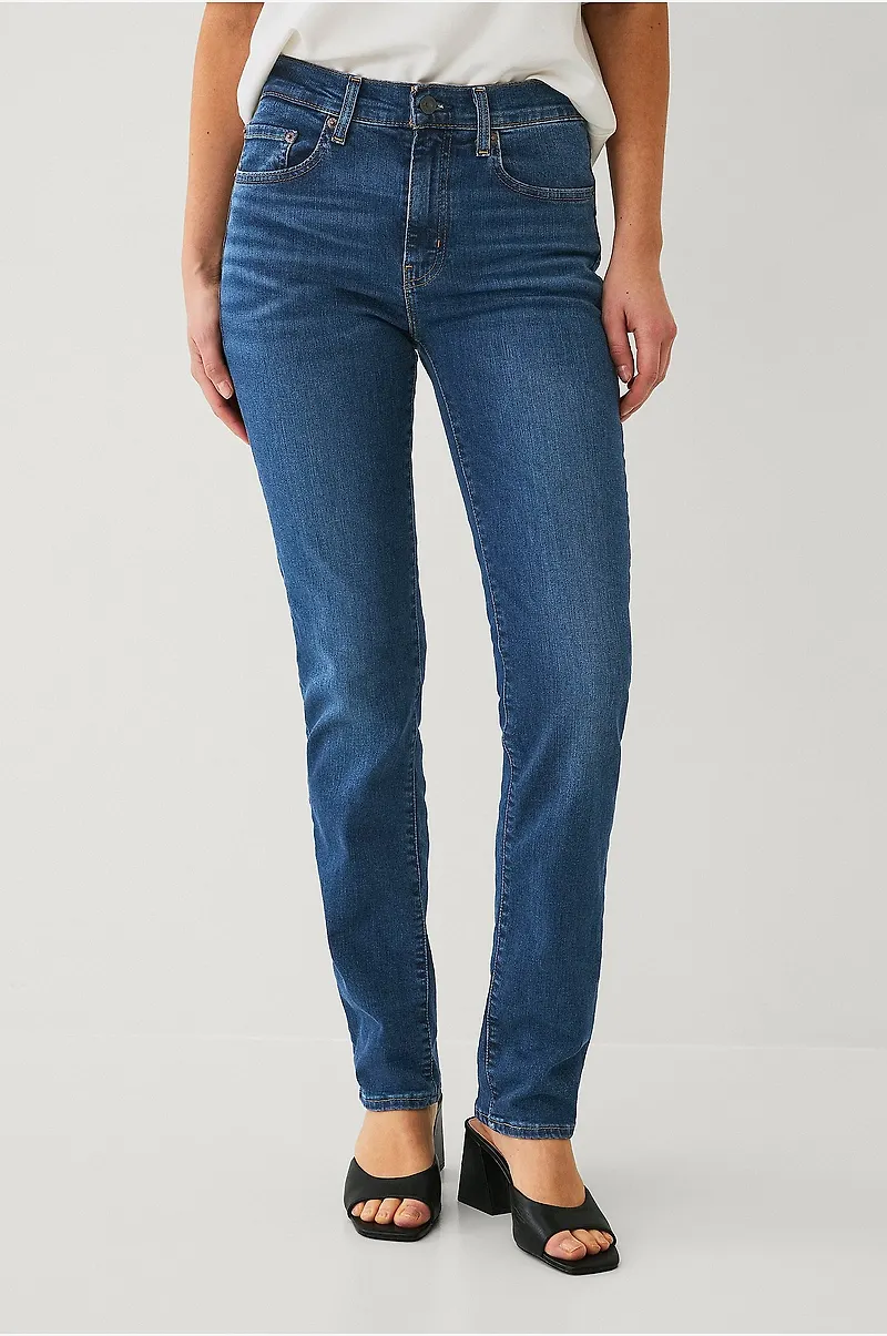 Levi's - Jeans 724 High Rise Straight - Blå