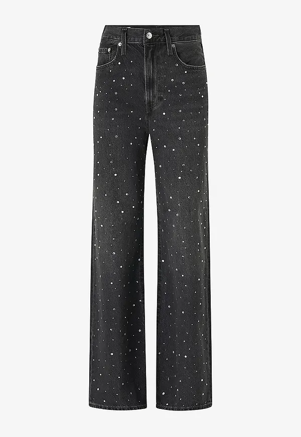 Levi's - Jeans Ribcage Wide Leg H223 - Svart