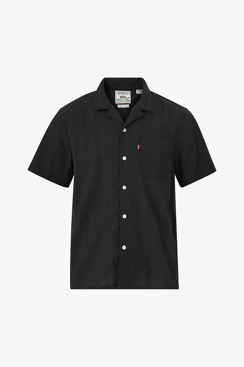 Levi's - Kortärmad Skjorta Cubano Shirt Flamingo Leaf Pri - Svart