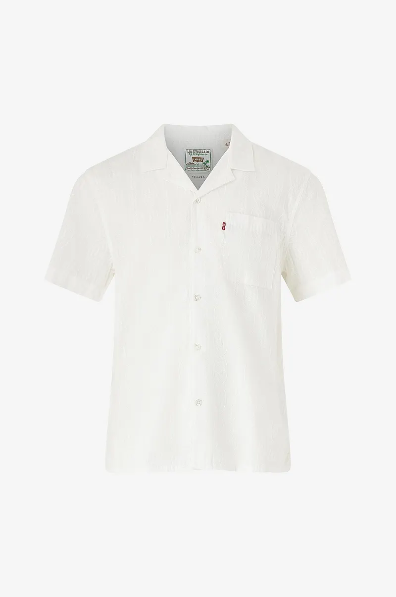 Levi's - Kortärmad Skjorta Cubano Shirt Flamingo Leaf Pri - Vit