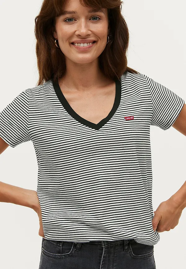 Levi's - Topp Perfect Vneck White + - Flerfärgad