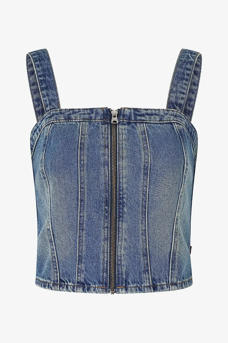 Levi's - Topp Sculpted Bustier Verified Vint - Blå
