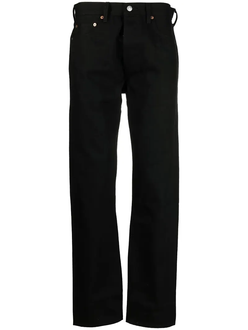 Levi's: Made & Crafted mid-rise straight-leg jeans - Svart