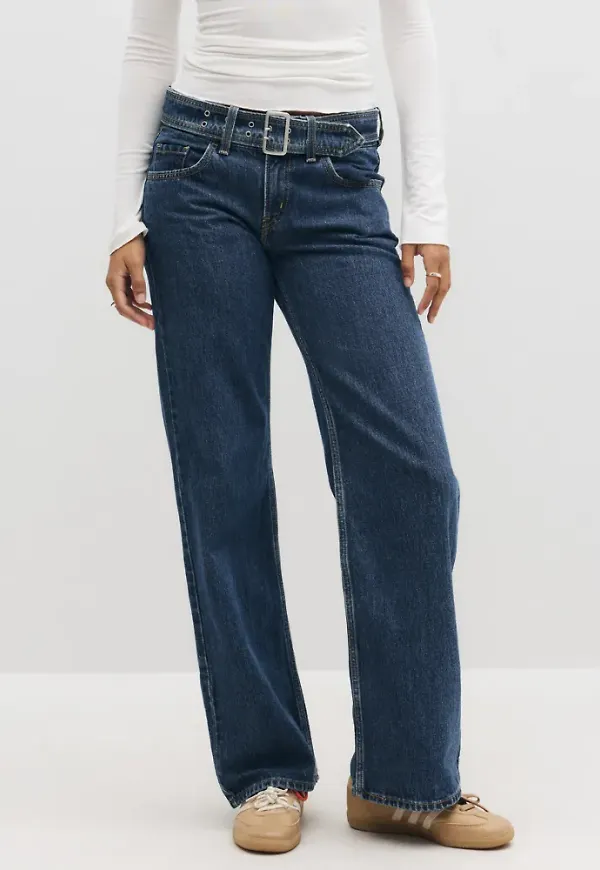 Levi's - Blå - Belted Superlow Loose