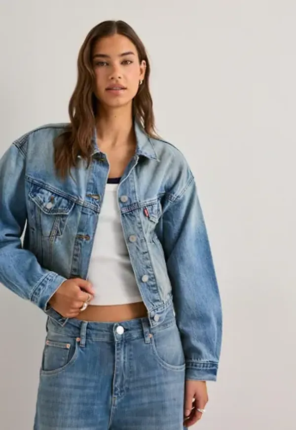 Levi's - Blå - Shrunken 90s Trucker