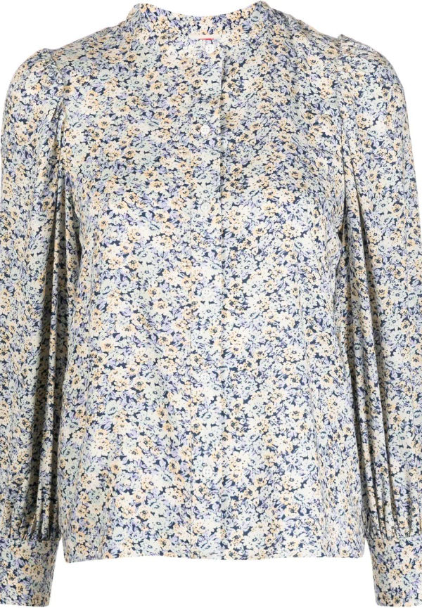 Levi's blommig kraglös skjorta - Blå