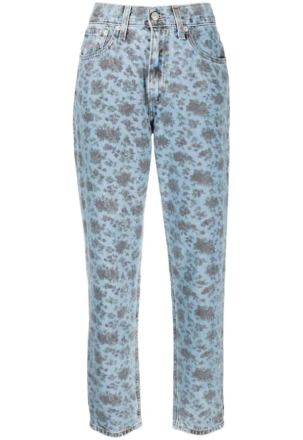 Levi's blommiga jeans - Blå