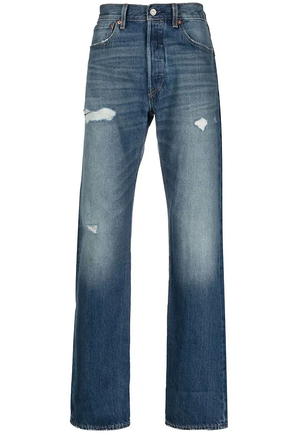 Levi's bootcut-jeans med slitning - Blå