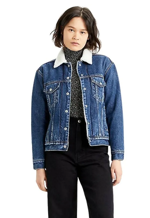 Levi's Denim Jackets Blå, Dam