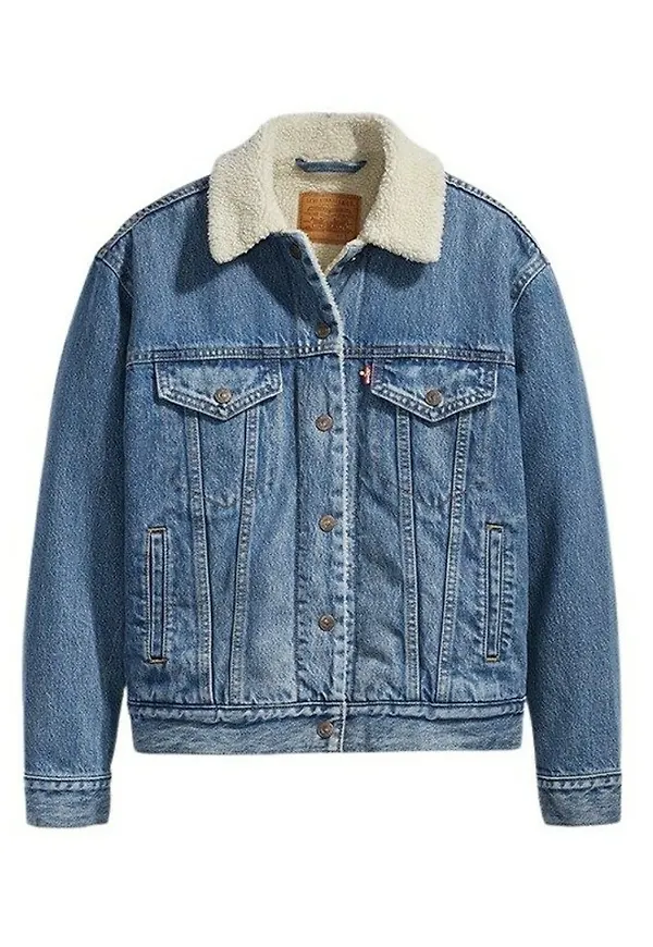 Levi's Denim Jackets Blå, Dam