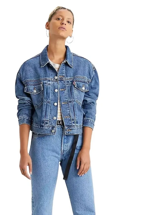 Levi's Denim Jackets Blå, Dam