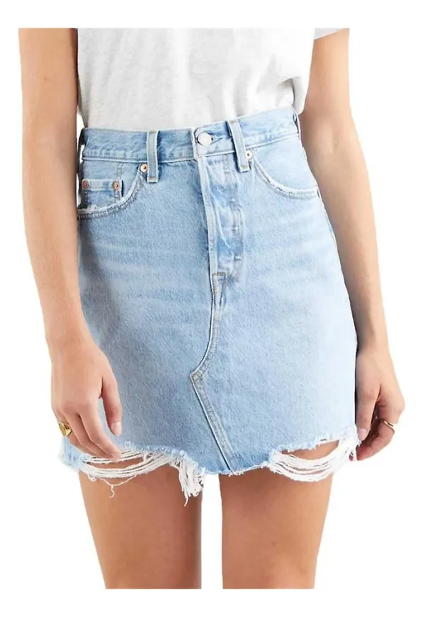 Levi's Denim Skirts Blå, Dam