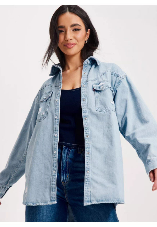 Levi's Dorsey Xl Western Jeansskjortor Denim