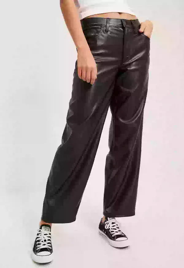 Levi's Fx Leather Baggy Dad Z8791 Skinnbyxor Black
