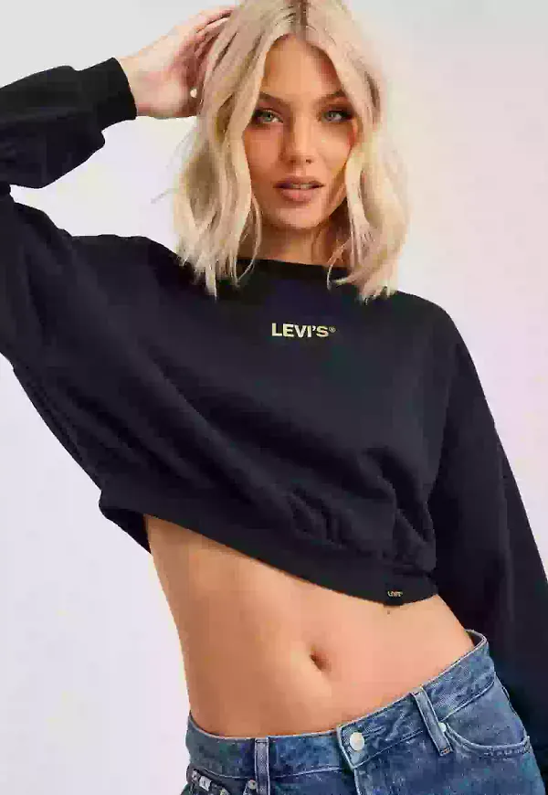 Levi's Graphic Laundry Crew Sweatshirts Blue