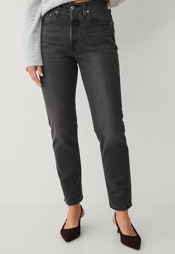 Levi's - Jeans 501 Crop - Svart