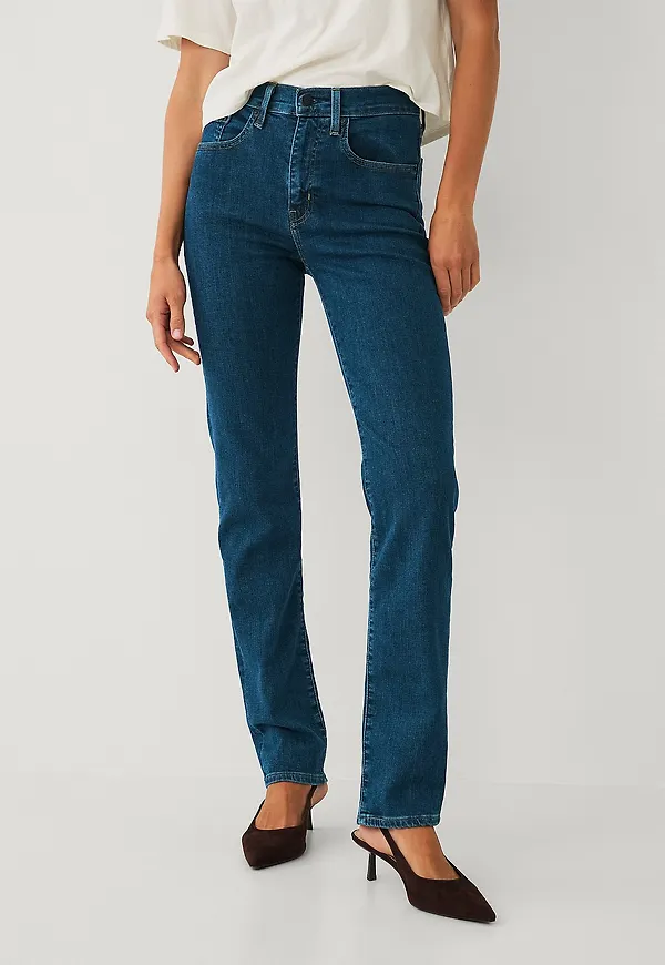 Levi's - Jeans 724 High Rise Straight - Blå