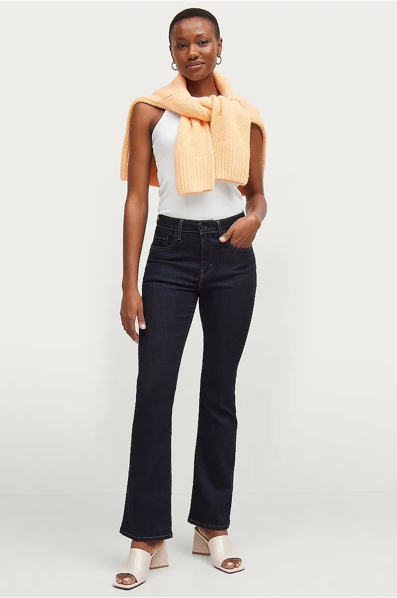 Levi's - Jeans 725 High Rise Bootcut - Blå