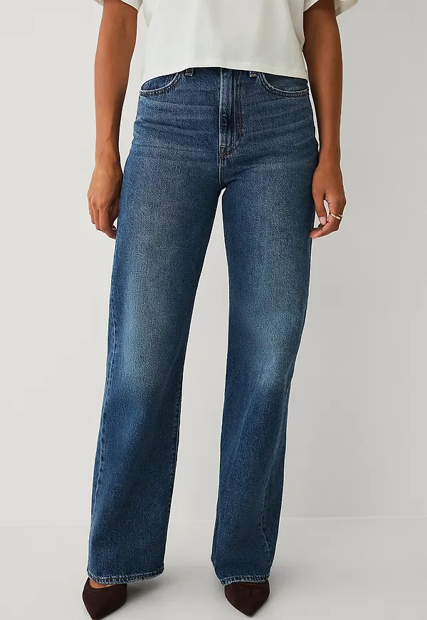 Levi's - Jeans Ribcage Wide Leg H223 - Blå