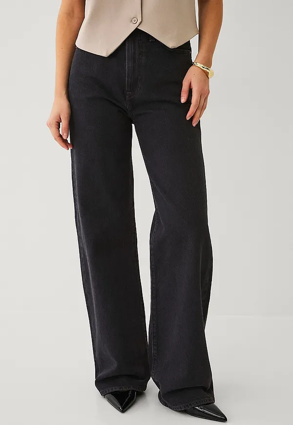 Levi's - Jeans Ribcage Wide Leg H223 - Svart