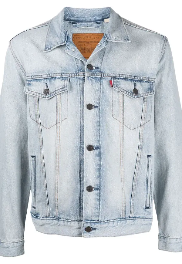 Levi's jeansjacka med knäppning - Blå