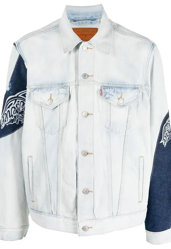 Levi's jeansjacka med lappdesign - Blå