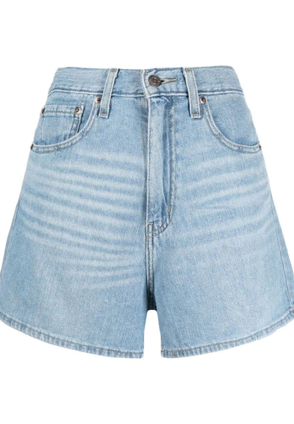 Levi's jeansshorts med vida ben - Blå