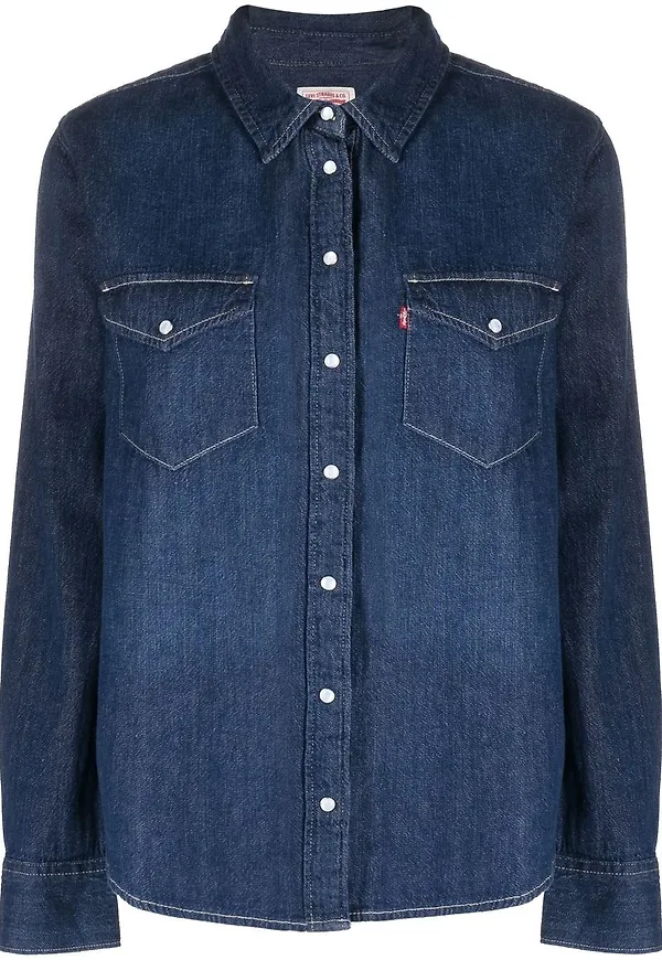 Levi's jeansskjorta i westernstil - Blå