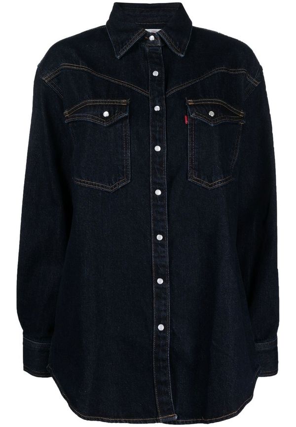 Levi's jeansskjorta med knäppning - Blå