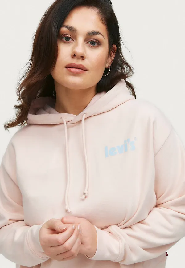 Levi's Plus - Huvtröja pl Graphic Stndrd Hoodie - Beige