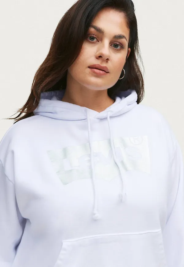 Levi's Plus - Huvtröja pl Graphic Stndrd Hoodie - Vit