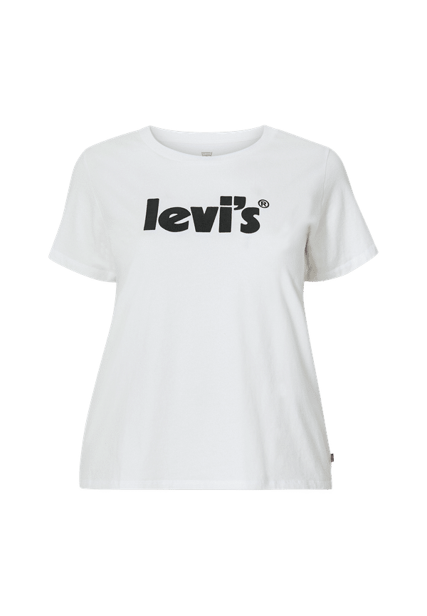 Levi's Plus - T-shirt PL Perfect Tee Plus Housemark - Vit - 52/54