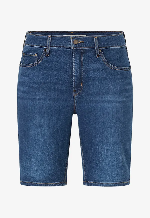 Levi's Plus - Jeansshorts PL Shaping Bermuda Clever Girl - Blå