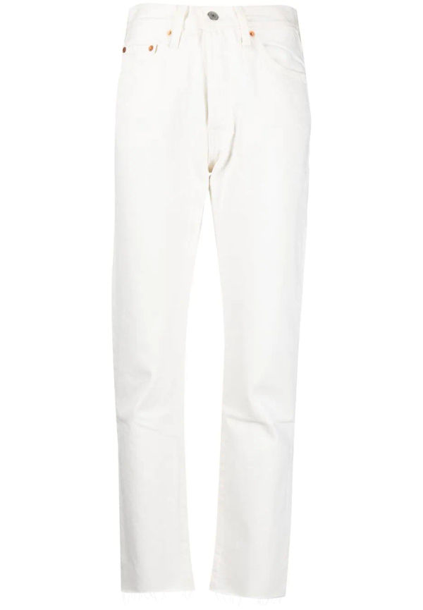 Levi's raka byxor i jeans - Vit